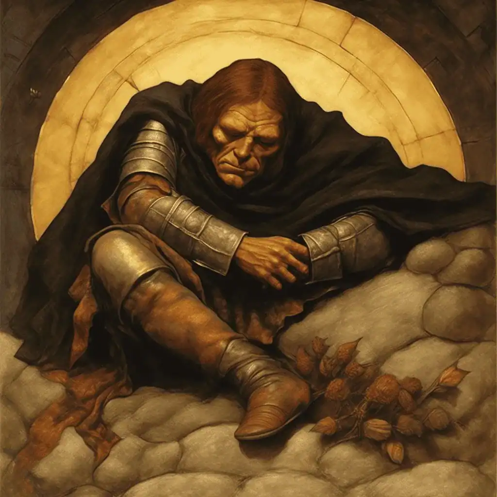 King Hobgoblin Sleeping – Hugo Simberg