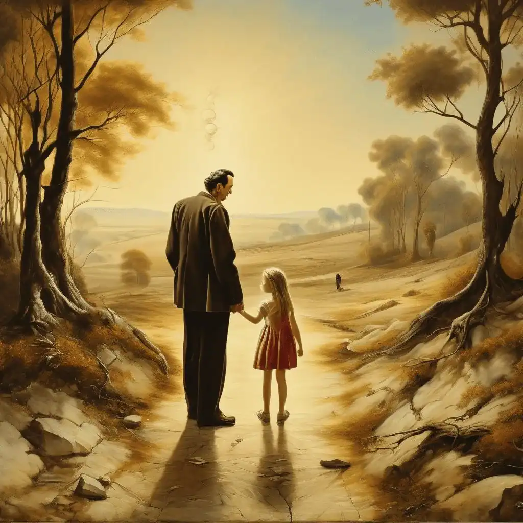 Father and Daughter in a Landscape – Pierre Duval Le Camus